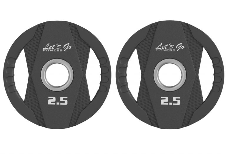 PAR DISCOS OLIMPICOS PREMIUM URETANO 2.5KG