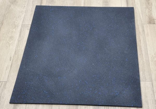 PALMETA DE CAUCHO 1x1 MT - 15 MM CON PINTAS AZULES