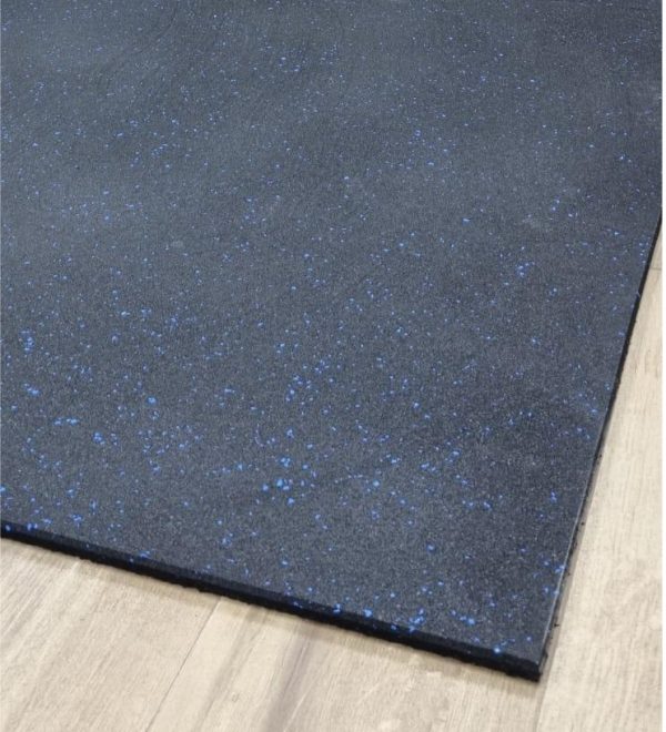 PALMETA DE CAUCHO 1x1 MT - 15 MM CON PINTAS AZULES