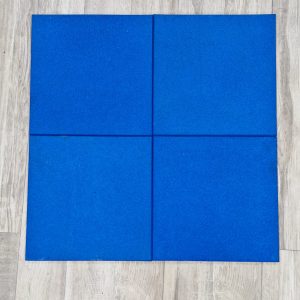 PALMETA DE CAUCHO 50x50 CM - 25 MM COLOR AZUL