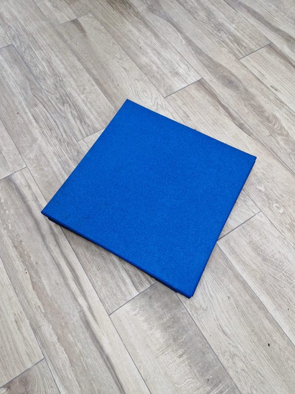 PALMETA DE CAUCHO 50x50 CM - 25 MM COLOR AZUL