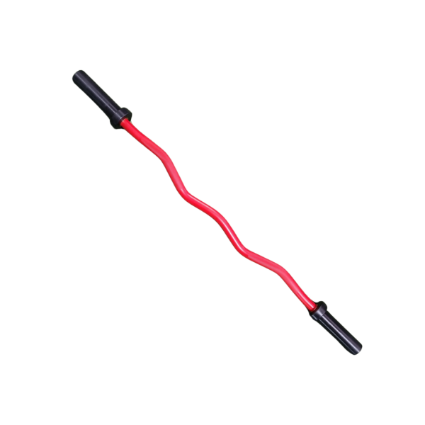 BARRA Z OLIMPICA CORTA 1.20MT CERAKOTE RED 400 LBS/ MODELO 2 BOSS STRENGTH