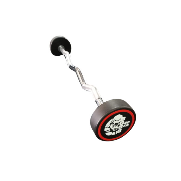 SET 10 BARRAS Z PESO FIJO URETANO BOSS STRENGTH + RACK