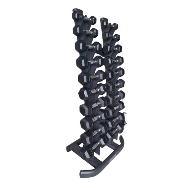 SET MANCUERNAS HEXAGONALES DE 1-10 KG CON SOPORTE VERTICAL BOSS STRENGTH