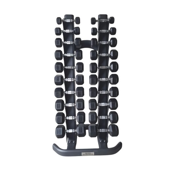 SET MANCUERNAS HEXAGONALES DE 1-10 KG CON SOPORTE VERTICAL BOSS STRENGTH