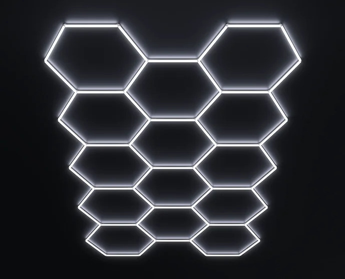 Luz Led Rgb 14 Hexágonos