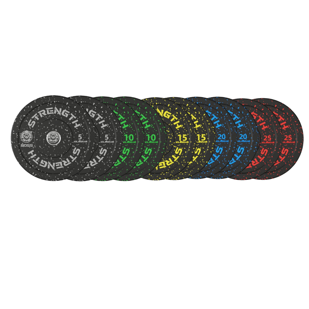 BOSS STRENGTH Set Discos Bumpers Hi Temp 150kg (330lbs)