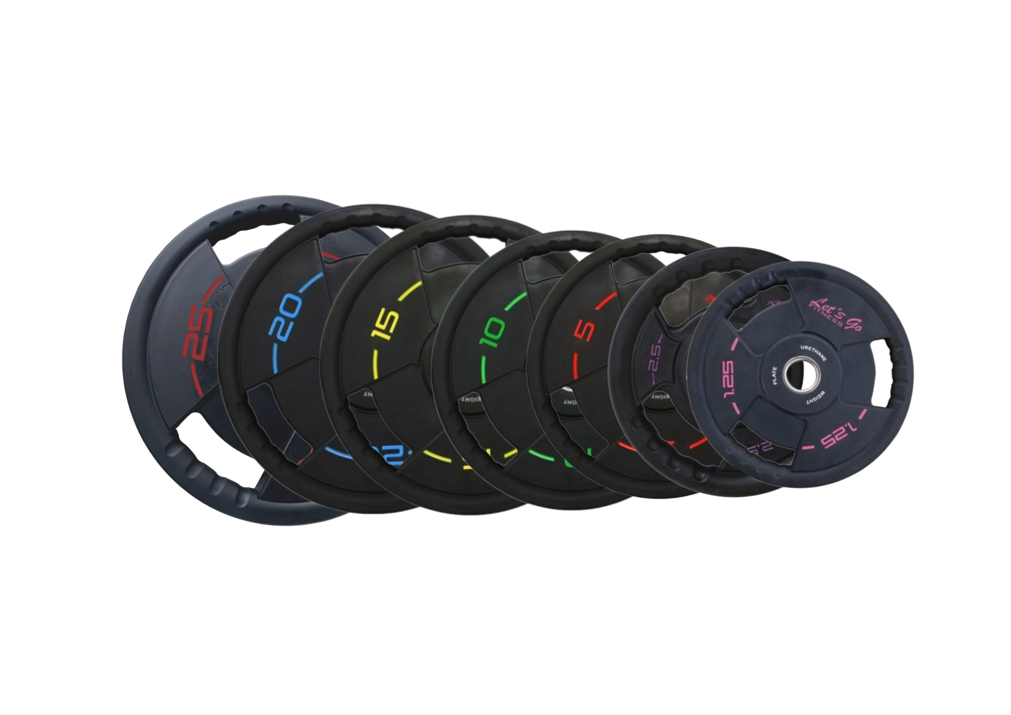 Set Discos Olimpicos Jordan Edition Uretano 1.25 -25kg