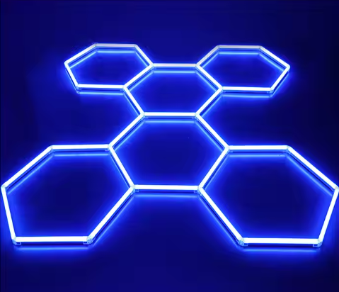 Luz Led Rgb 6 Hexágonos