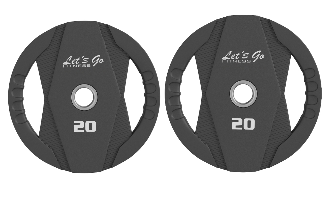 Par Discos Olimpicos Premium Uretano 20kg