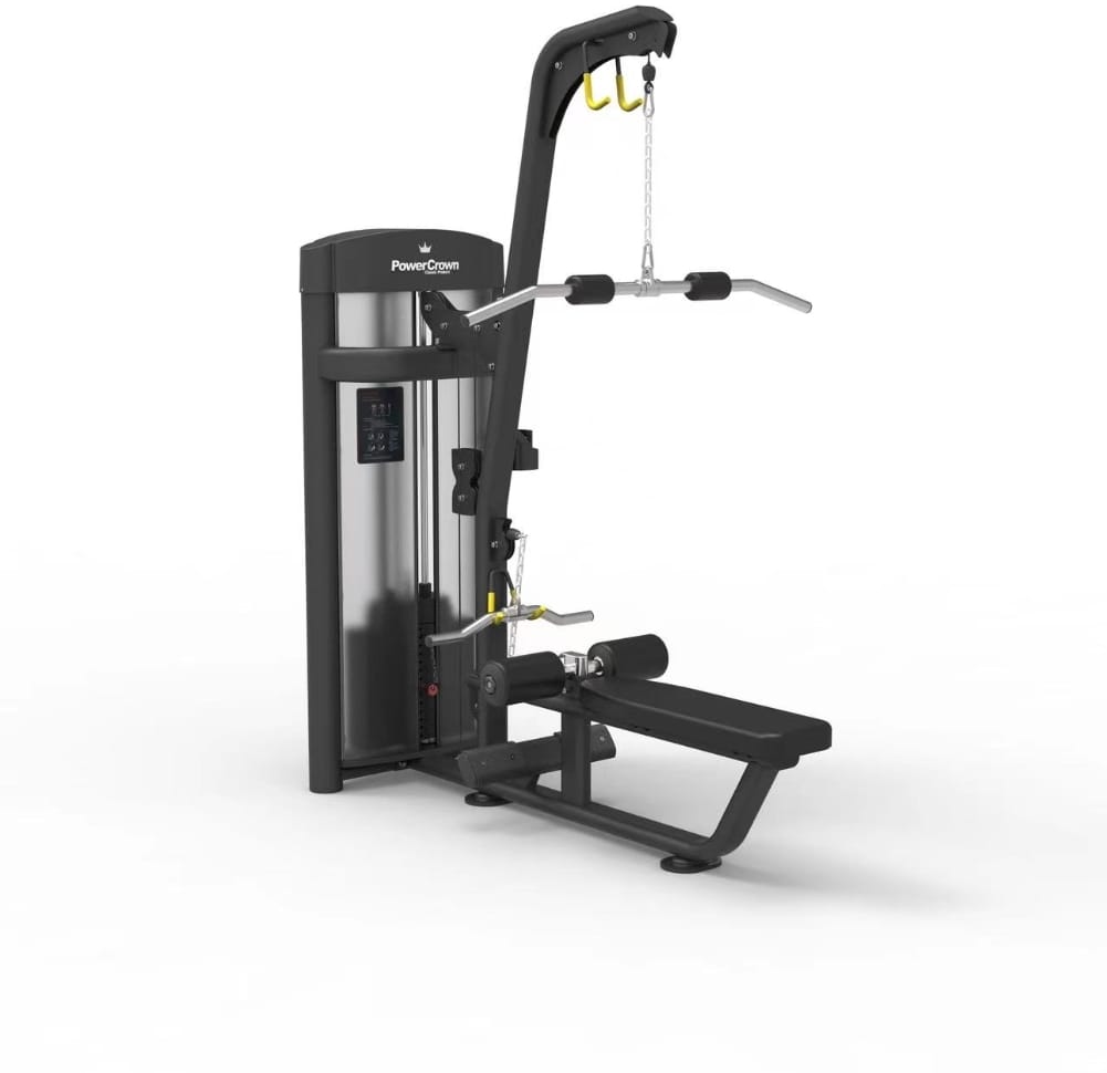 BOSS STRENGTH Dual Lat Pull Down/Seated Row Powercrown Línea King –