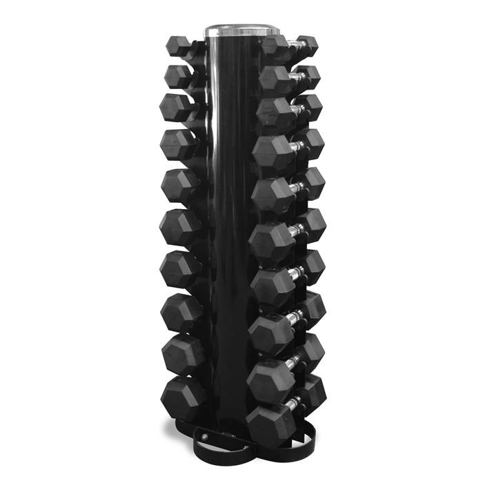 LETS GO FITNESS Set Mancuernas Hexagonales De 1-10 Kg Con Soporte Vertical **Oferta Pago Contado $330.000** (Transferencia)